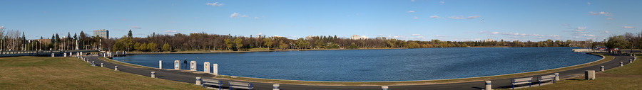 Wascana Lake from Albert Street Bridge : Regina Panoramas : Saskatchewan Panoramas