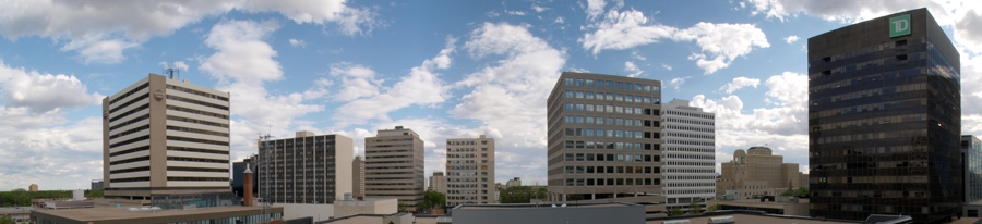 Regina Downtown from 12th Avenue and Hamilton Street : All Panoramas : Saskatchewan Panoramas